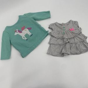 Carter’s 6 Month Shirt Pair, Long Sleeve and Sleeveless